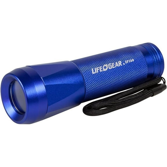 Life Gear Mini Max LED Flashlight LG09-60589-SA4 - 160 Lumen, Zoom Focus, Water-Resistant, Black