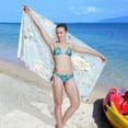 thumbnail image 7 of Coolnut Floral Element Beach Towel, Oversized Travel Towel, Absorbent, Lightweight, Quick Drying, Soft and Comfortable Wash cloth, 7 of 7