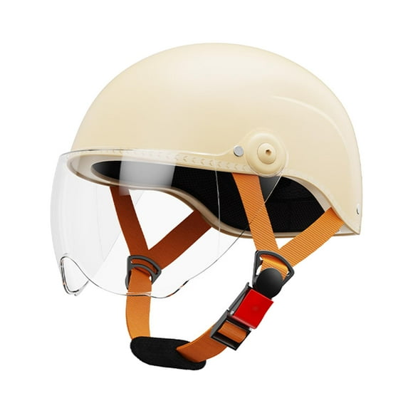 koolsoo Casque Vintage pour Adultes Hommes Femmes Motocross Jaune