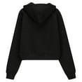 thumbnail image 7 of JUSLIO Hoodies for Girls Fall/Winter Zipper Hooded Sweatshirt Solid Color Pockets Long Sleeve Tops Sweatshirts Black（5 Years）, 7 of 7