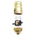 thumbnail image 2 of B&P Lamp® Brass Plated Finish Table Lamp Wiring Kit with a 8 Inch Harp and Push-Thru Socket, 2 of 6