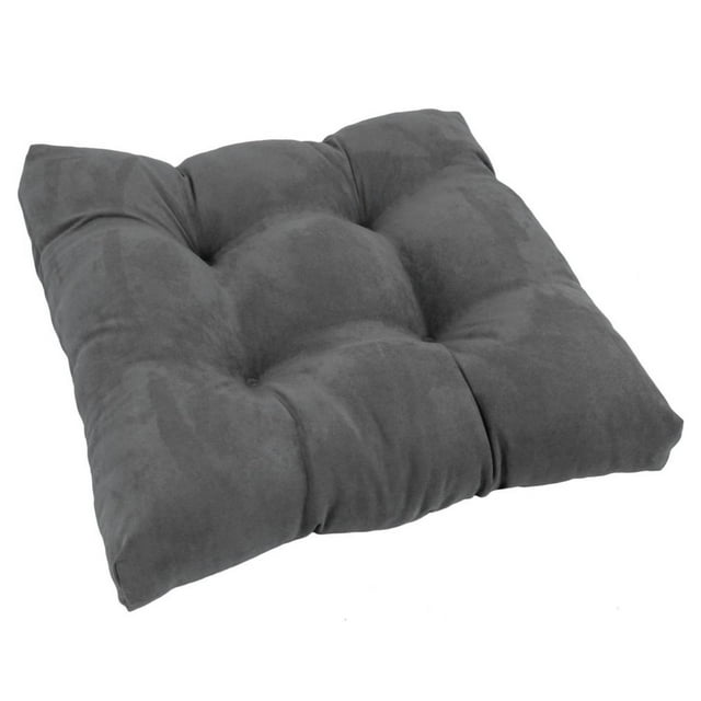 Coussin de Chaise de Salle à Manger Capitonné en Microsuède Carré de 19 Po