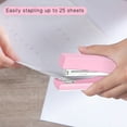 thumbnail image 3 of Stapler 25 Sheet Capacity with 1000 Staples and Staple Remover - Staplers for Desk Non-Slip Office Stapler with Staples for Office Pink, 3 of 9