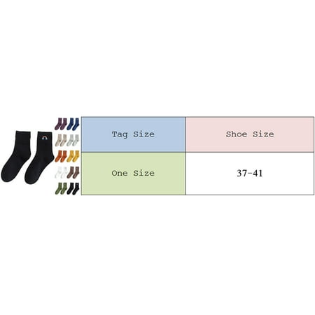 

YSEINBH Women Cotton Print Embroidered Design Cycle Sport Pattern Couple Socks