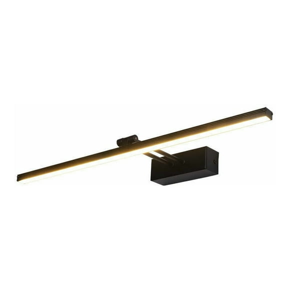 Bathroom Wall Lamp Warm White LED 10W 3200K Modern Indoor Bathroom Lighting Black Lamp Bathroom Lighting 50CM