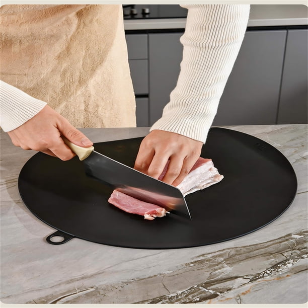 Large Semi Circular Double-Sided Plastic Cutting Board Kitchen Chopping Board For Countertop