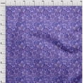 thumbnail image 4 of oneOone Polyester Spandex Violet Fabric Floral Craft Projects Decor Fabric Printed By The Yard 56 Inch Wide, 4 of 4