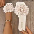 thumbnail image 6 of Women's Flat Flip Flops Square Toe Soft Sole Open-Toe Flower Comfortable Spring Summer Beach Slippers,Size 36-43, 6 of 9