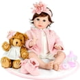 thumbnail image 4 of Aori Reborn Baby Dolls - Muñeca realista de 22 pulgadas con accesorios de juguete de alimentación para niños mayores de 3 años, 4 of 5