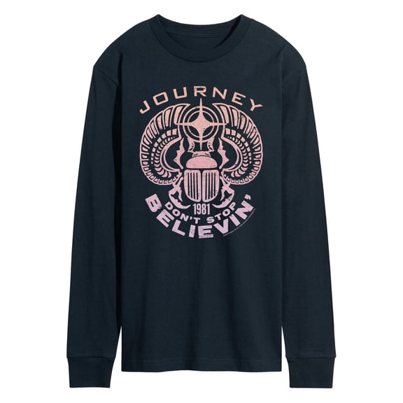 Journey - Scarab Don't Stop Believin' - Men's Long Sleeve Graphic T-Shirt