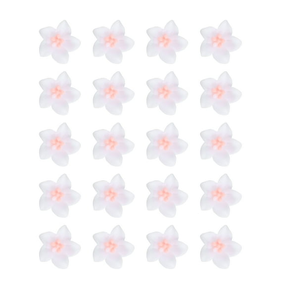Unique Bargains 20 Pcs Small Flower Hair Clips Mini Flower Hair Clips for Girls Cute Mini Hairpin Hair Accessories White
