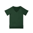 thumbnail image 6 of KingShop Women's T-Shirt Short Sleeve V-Neck Casual Loose Tops Solid Color Basic Tee Loose Fit Blouse Soft Pullover, 6 of 6