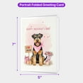 thumbnail image 5 of Happy Mother's Day Airedale Terrier Love Dog Mom Heart Flower 5x7in Folded Greeting Card Dale Waterside Dog Lover Single Note Card with Envelope - 12004, 5 of 5