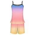 thumbnail image 5 of Levmjia Comfy Sets For Women Clothing Sleeveless Tank Tops Shorts Pajama Set Summer Casual Loungewear Soft Breathable Two Piece Outfit Comfortable Sleepwear Multi Color Options, 5 of 5