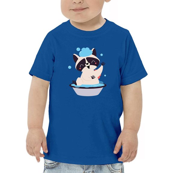 Raccoon Bathing T-Shirt Toddler -Image by Shutterstock, 3 Toddler