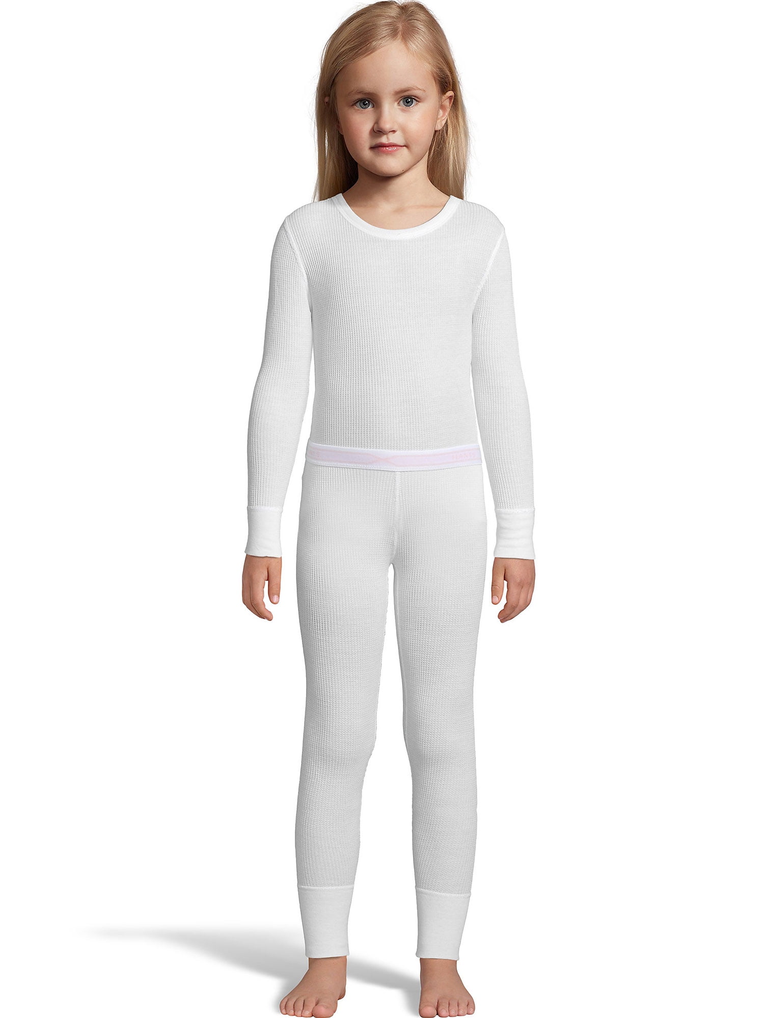 Hanes XTemp Girls' Organic Cotton Thermal Set