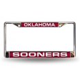 thumbnail image 1 of NCAA Oklahoma Sooners Laser Cut Chrome Plate Frame, 1 of 3