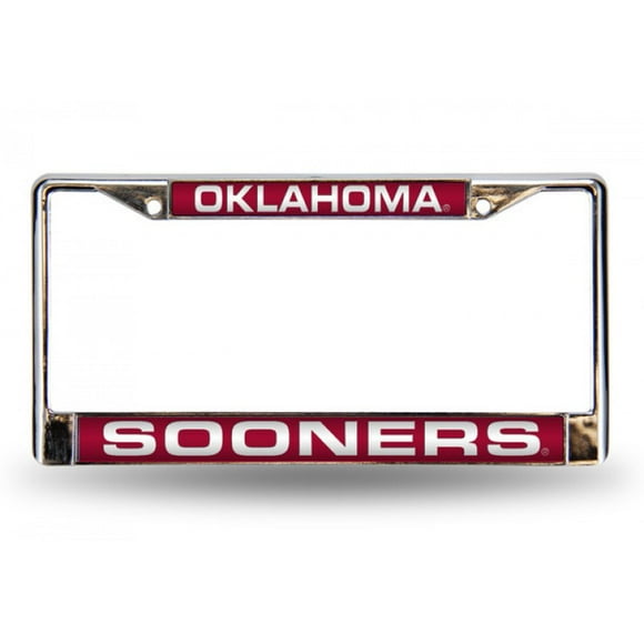 NCAA Oklahoma Sooners Laser Cut Chrome Plate Frame