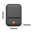 thumbnail image 3 of Portable Bluetooth Label Printer - 203DPI Wireless Thermal Barcode Sticker Printer for Small Business, Home Organization, Shipping, Inventory with 57mm Adhesive Paper (Black), 3 of 6