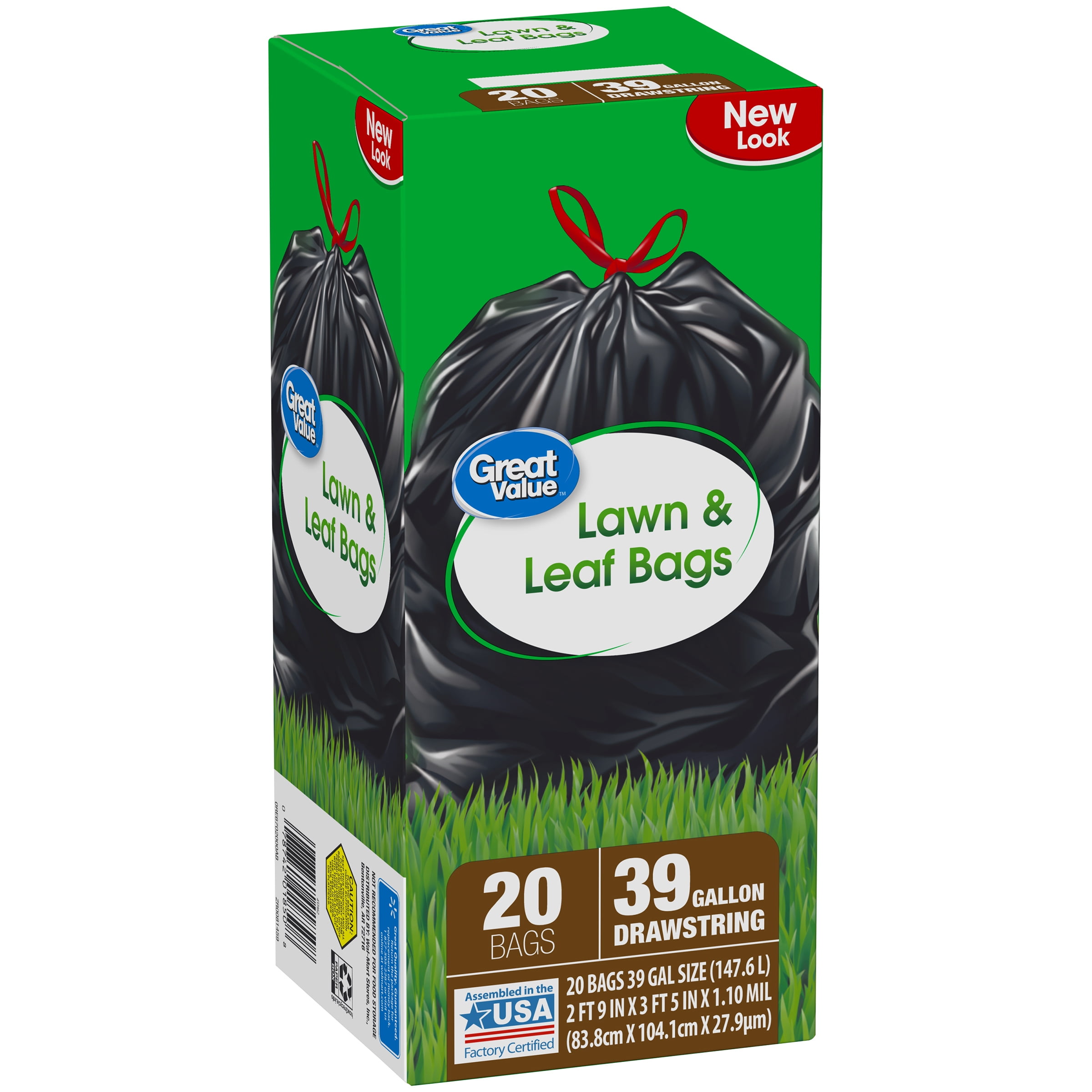 True Value 1221748 Lawn and Leaf Trash Bag, 39 gal Capaci