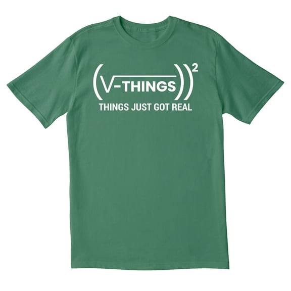 TotallyTorn Things Just Got Real Novelty Sarcastic Funny Mens Graphic T Shirts