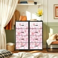 thumbnail image 6 of 4 Drawer Vertical Storage Dresser cherry blossoms this both laterally vertically to endless with Wood Top Fabric Pull Drawers, 6 of 8
