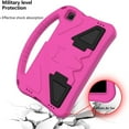 thumbnail image 6 of SaniMore Shockproof Kids Case for Samsung Galaxy Tab A 8.0 2019 Without S Pen Model (SM-T290 Wi-Fi, SM-T295 LTE), Kiddie Series Light Weight Convertible Handle Stand Child Teens Friendly Cover, Rose, 6 of 7