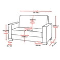 thumbnail image 6 of Ottomanson Emperor Sleeper Loveseat, Gray Microsuede, 6 of 6