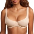 thumbnail image 2 of Nooxsoe Wireless Seamless Bras Full Coverage Bralettes Everyday Bra Jelly Bras for Women Wireless Bras for Women Womens Bralette Supportive Bra Sports Bra Soft Support Bralette Beige 36/80F, 2 of 6