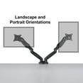 thumbnail image 2 of Atlantic 63607224 Gas spring Dual Monitor Desk Mount, Fits 17 - 27 in., 2 of 5