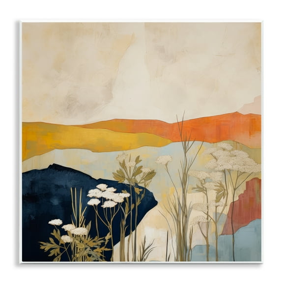 Stupell Industries Complex Desert Layers Landscape & Nature Painting Unframed Art Print Wall Art, 12 x 12