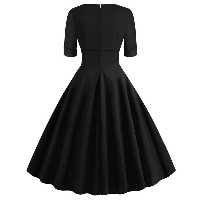 Bigersell Blazer Dress Summer Female V-Neck Short Sleeve Knee Length Vintage Dress Style D-114 Dresses for Girls Regular Summer Dresses , Black M - Walmart.com Bigersell Blazer Dress Summer Female V-Neck Short Sleeve Knee Length Vintage Dress Style D-114 Dresses for Girls Regular Summer Dresses , Black M - Walmart.com
