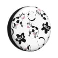 thumbnail image 1 of Bingfone Mignonnes Taches de Vache et de Lait pour Pneu de Rechange Protecteurs de Roues Universels Résistants aux Intempéries pour Véhicule Récréatif Remorque de Voyage SUV Camion-15 Pouces, 1 of 6