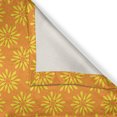 thumbnail image 6 of Ambesonne Flowers Valance & Curtain, Warm Tone Blossoms Season, 55"x45", Dark Orange and Yellow, 6 of 7