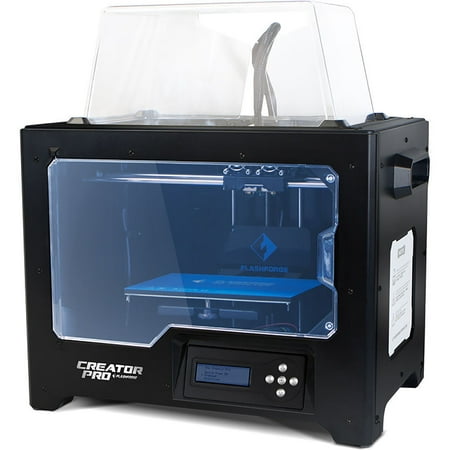 Flashforge Creator Pro Dual Extrusion 3D Printer - 8.86" x 5.71" x 5.91" Build Size - Fused Deposition Modeling - Double Jet - 11.8 mil Layer - 68.9 mil Filament - Acrylonitrile Butadie