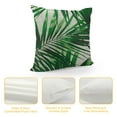 thumbnail image 4 of Creowell  Palm Tree Farmhouse Pillow Cover Realistic Vivid Leaves of Palm Tree Growth Ecology Botany Themed Prin Decorative Throw Pillow Case 18x18in, 4 of 5