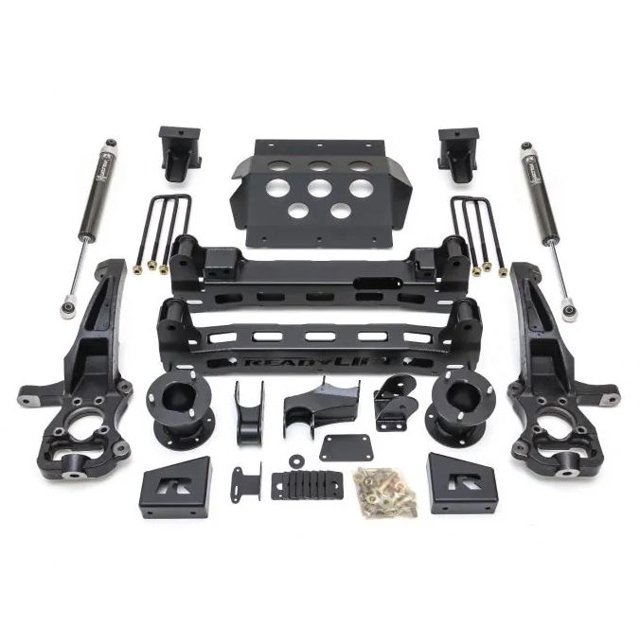 ReadyLIFT Lift Kit Suspension 44-39420 4 Inch Front Lift; 2 Inch Rear Lift; Black Components