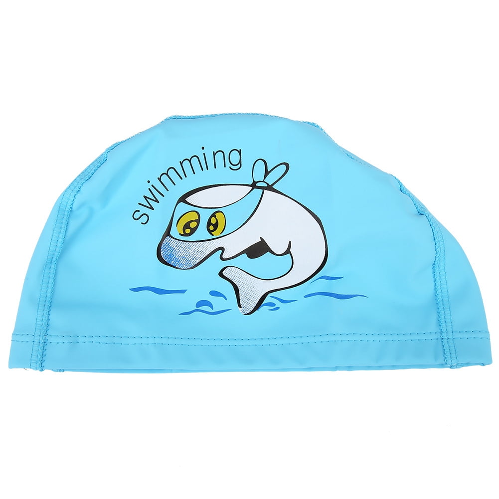 LYUMO Unisex Cartoon Pattern High Elastic PU Waterproof Swimming Cap