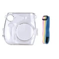 thumbnail image 1 of Transparent Plastic Protective Case with Rainbow Lanyard, Compatible with Fujifilm Instax Mini 7s and 7c Instant Camera - Lightweight 135g Accessory for Camera Protection and Portability, 1 of 5