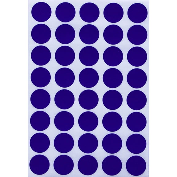 Royal Green Round Color Coding Labels 3/4 inch (2cm) Royal Blue Stickers Dots 19mm - 600 Pack