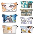 thumbnail image 2 of Suzume-Bolsa de cosméticos con cremallera para mujer, estuche de maquillaje de belleza, bolsa de almacenamiento de dibujos animados para niñas, neceser de viaje a la moda, novedad Fivean unisex, 2 of 2