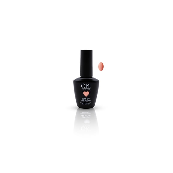 Ok Gel Polish Dynamic Duo Soak Off Gel Nail Polish - GEL NAIL COLORS New Upgraded Formula Long-Lasting and Shiny Finish, 15ml (Peach #019)