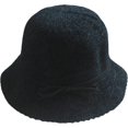 thumbnail image 5 of CoCopeaunts Bucket Hats for Women Autumn Winter Fashion Bow Lacing Strap Sweet Dome Basin Hat Solid Color Warm Fisherman Hat, 5 of 8
