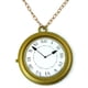 thumbnail image 4 of Collar Skeleteen Jumbo Gold Clock White Rabbit Alice, 4 of 5