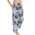 thumbnail image 2 of Naloa Police Car Print Women’s Ultra-Soft Comfy Pajama Lounge Pants with Pockets & Drawstring, 2 of 8