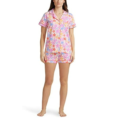 

BedHead - Stretch Short Sleeve Shorty PJ Set - Starfish - Small