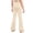 Beige, variant on YiZYiF Kids Girls Casual Flared Pants Elastic Waistband Bell Bottoms for Modern Jazz Dance