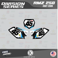 thumbnail image 3 of Kalair GFX Graphics Kit for Suzuki RMZ250 (2007-2009) Division Series, 3 of 5