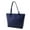 Dark Blue, variant on MUSOIE Large Tote Bag for Women Vegan Leather Casual Zipper Work Bag Shoulder Travel Purse