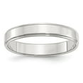 thumbnail image 3 of 925 Sterling Silver 4mm Flat with Step Edge Band Ring Size 12, 3 of 7